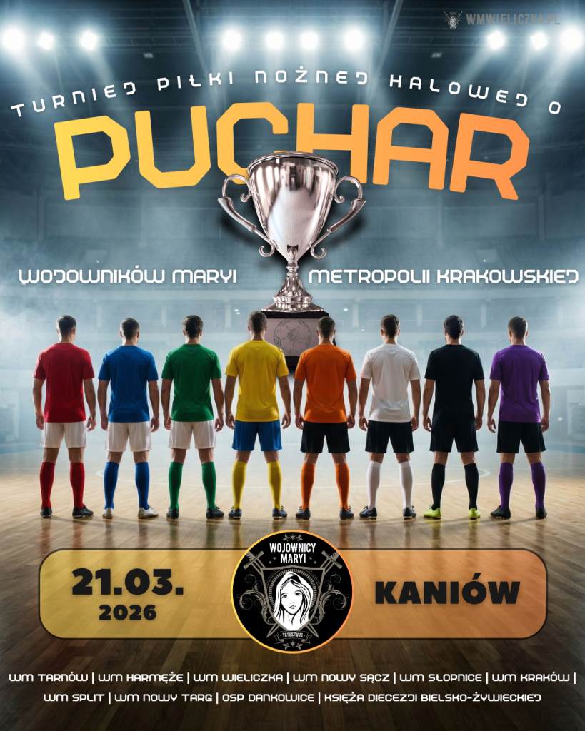 Mistrzostwa Metropolii Krakowskiej Wojowników Maryi w Futsalu – Kaniów 2026